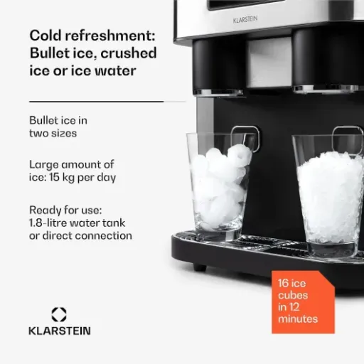 Test Klarstein Glace Machine à glaçons 3 en 1 : pratique mais loin d’être parfaite