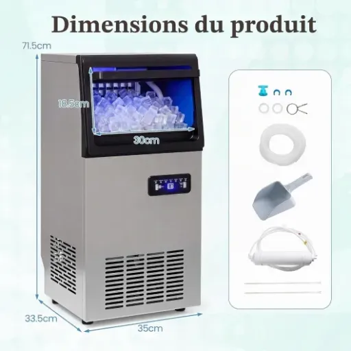 Test LIFEZEAL Machine à Glaçons 50kg/24h : la machine qui arrose sans broncher les gros apéros