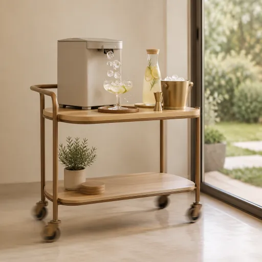 Chariot bar mobile : recevoir au jardin ou au salon sans aller-retour en cuisine