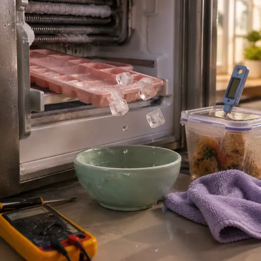 Mon frigo ne fait plus de froid : guide expert pour protéger vos glaçons et vos aliments