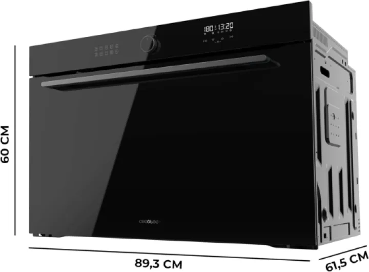 Four encastrable Airfryer Bolero Hexa AF319000 Glass Black A.Four Airfryer Capacité de 133 L, 11 fonctions, classe A - Cristal Noir