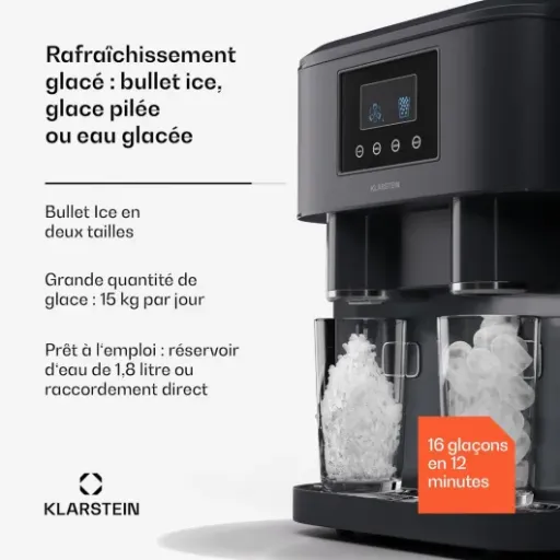 Test Klarstein Eiszeit Crush : beaucoup de glace, beaucoup de bruit… et pas mal de contraintes