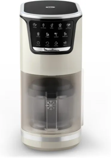 Dolci, Machine à glaces, 10 programmes, Nettoyage automatique, 3 bols, 1,4 L, MJ604AF0 Ivoire - 3 bols et cuillère à glace