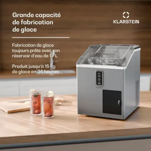 Test Klarstein Bullet 15 kg : la machine à glaçons qui fait le job pour les apéros et petites soirées