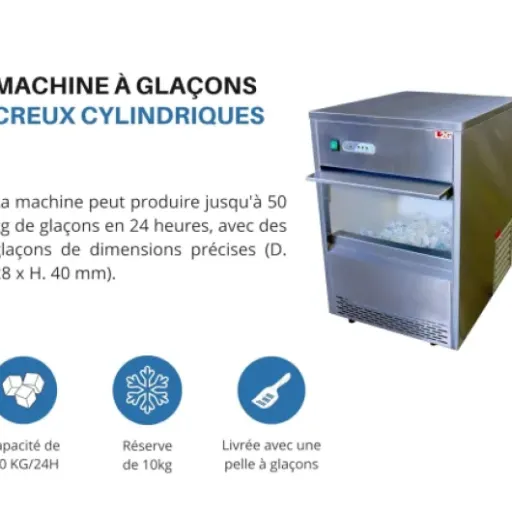 Test L2G Machine à Glaçons Creux 50 kg/24h : la machine qui alimente sans broncher un service entier
