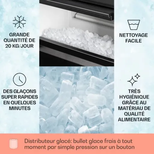 Test Klarstein Powericer XL : la machine à glaçons qui remplit vraiment le bac (mais pas sans défauts)