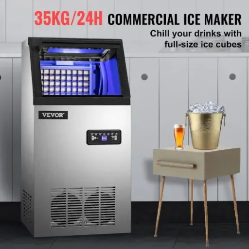 Test VEVOR Machine à Glaçons 35 kg/24 h : la fabrique à glaçons qui tourne non-stop pour pas trop cher