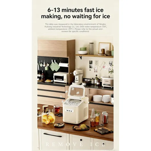 Machine À Glaçons Portable Autonettoyante, Machine À Glaçons De Comptoir Avec Poignée, Taille De Glace Réglable, Stérilisation UV, Maisons, Cuisines, Fêtes, Camping-cars(B)