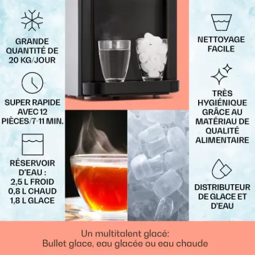 Test KLARSTEIN Machine à glaçons 3L 3-en-1 : pratique au quotidien, mais pas sans défauts
