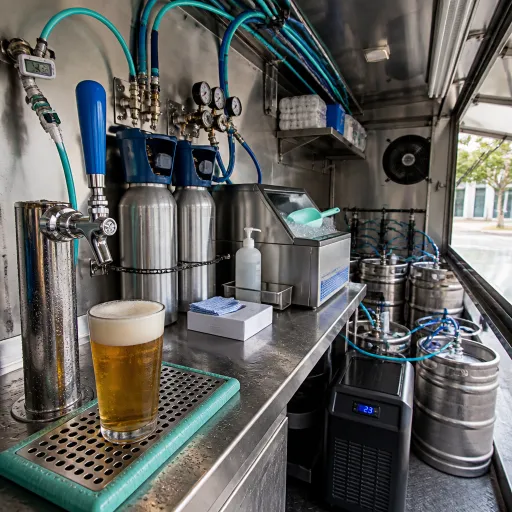 Tireuse à bière en foodtruck : pression, température et hygiène quand il fait 35°C