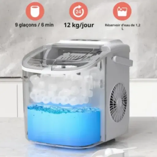Test CROWNFUL Machine à Glaçon : la petite fabrique à glaçons qui fait le job à la maison