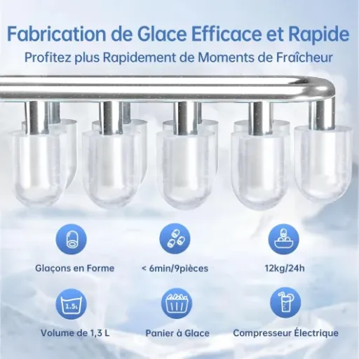 Test WIE Machine à Glaçons 1,3L/12kg : la petite machine de comptoir qui fait le taf pour l’été