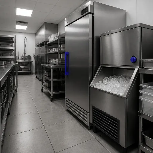 Réfrigérateur une porte à froid ventilé : le choix stratégique pour les machines à glaçons commerciales